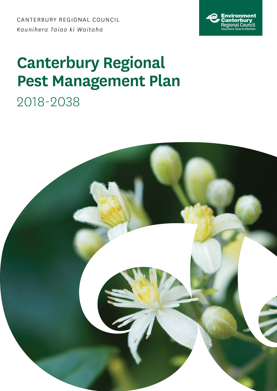 Canterbury Regional Pest Management Plan cover