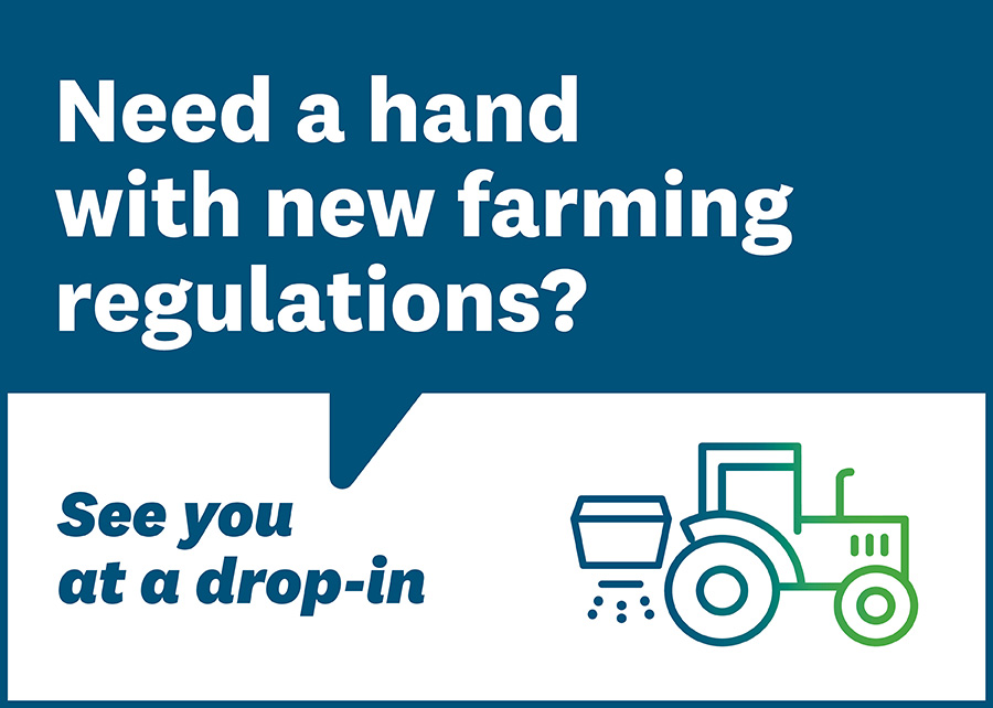 Drop-in to talk to us about farming