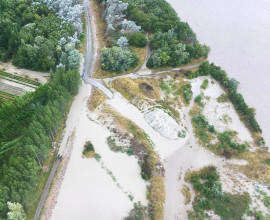 Waimakariri River between Baynons and Madeleys Road looking east