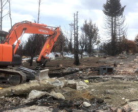 ECan News Story Helping clean up after Ohau village fire