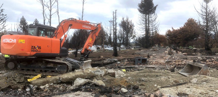 ECan News Story Helping clean up after Ohau village fire