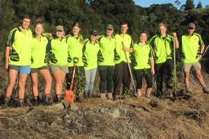 The Handy Landy crew who helped plant 560 plants in May 2019