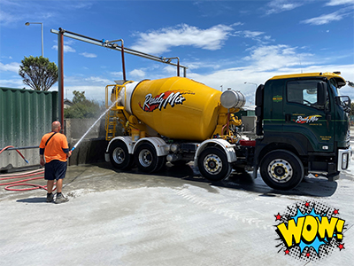 All stormwater and wastewater at Christchurch Ready Mix Concrete is reused for truck washing and concrete making