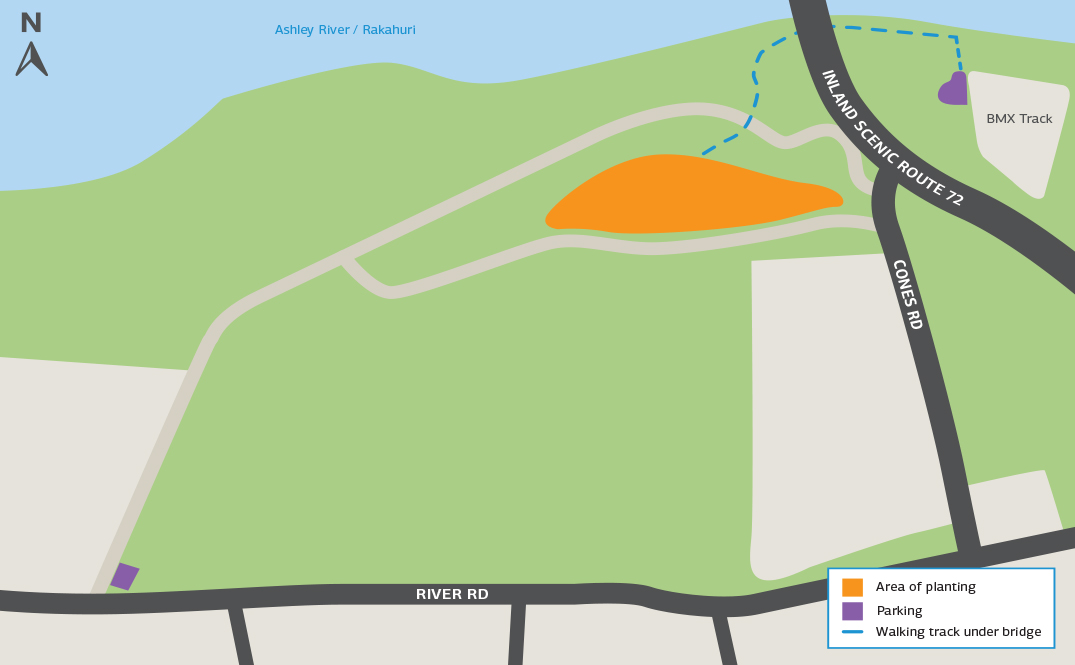 Map of the planting area