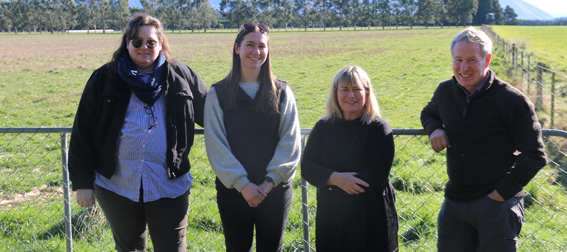 The four new staff members: Mark Leith, Lisa Ree, Michelle Ingham and Jess Cochrane
