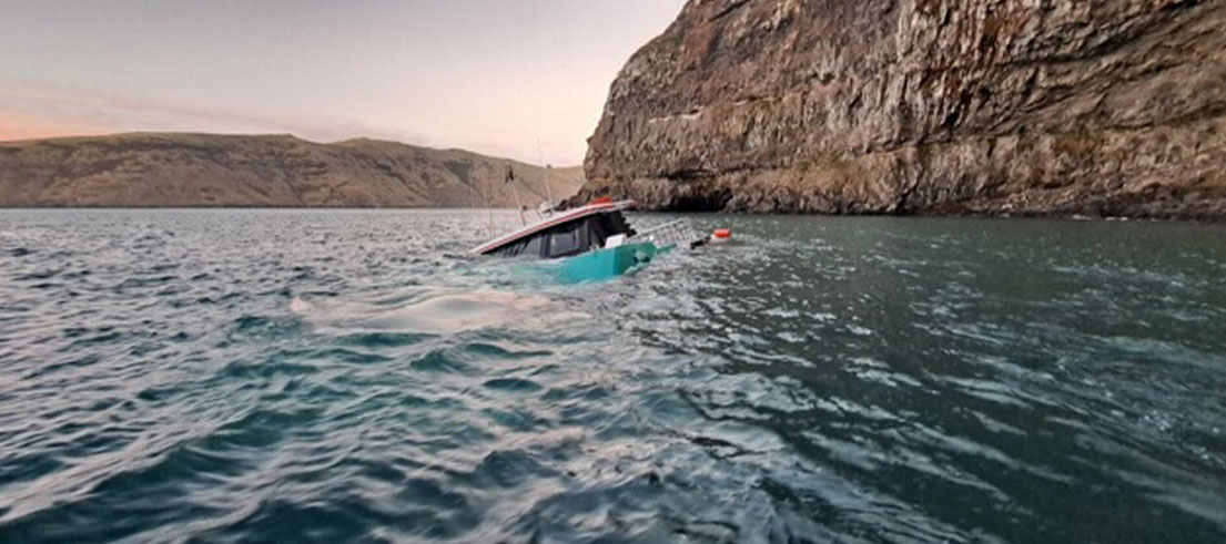 Akaroa boat sinking