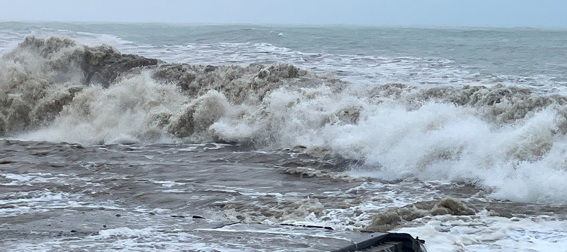 Waihao Box discharging into the sea