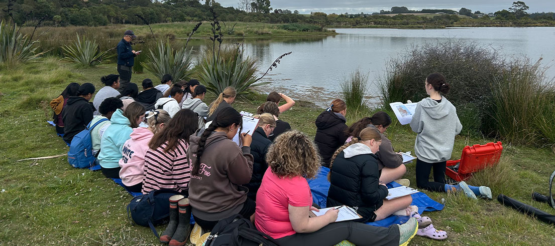 <p>Timaru Girls' High School ākonga mapping wetlands and learning about the ecosystem health</p>