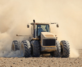 Dry conditions on farm