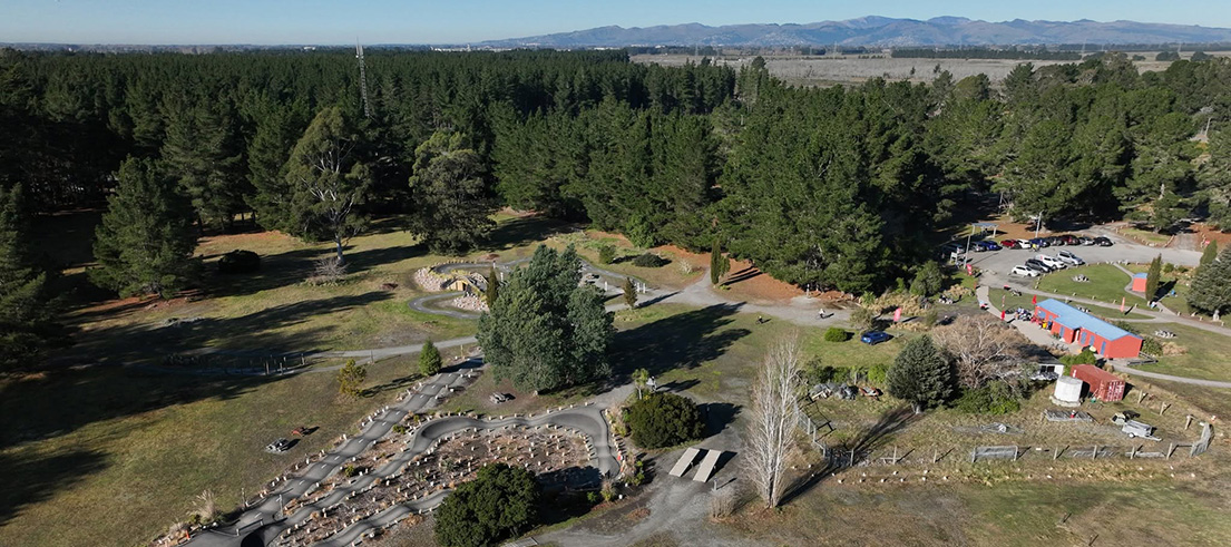 McLeans Forest aerial view of park activities
