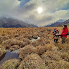 Surveying at Glen Lyon station