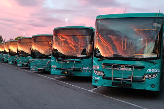 Bus Interchange at dawn