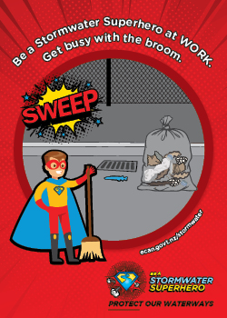 Be a Stormwater Superhero at work