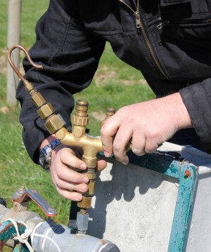 Installing a chemigation check valves