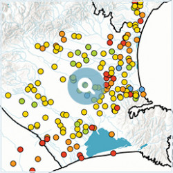 Groundwater level map central