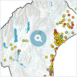 Groundwater level map south