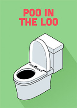 Poo in the loo. 