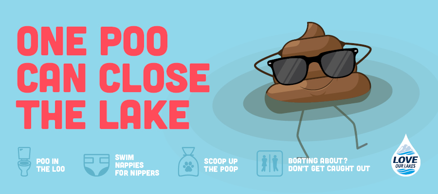 One poo can close the lake campaign banner